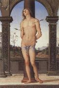 Pietro Perugino St Sebastian oil painting on canvas